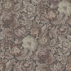 Boras Jacquard hatású virágos bordó vlies tapéta Nightingale Garden Red 53 cm X 10 m