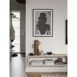 Boras Hullámos skandináv fehér vlies tapéta Moa White 53 cm X 11 m