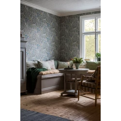 Boras Mezei virágos skandináv szürke vlies tapéta Flora Multi 53 cm X 10 m