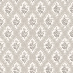Boras Klasszikus medalion mintás bézs vlies tapéta Eternal Flower Beige 53 cm X 10 m