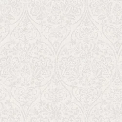 Boras Elegáns ornamentikás szürke vlies tapéta Hidden Medallion Grey 53 cm X 10 m