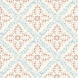 Boras Klasszikus csempe mintázatú piros vlies tapéta Nyborg Red 53 cm X 10 m