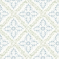 Boras Klasszikus csempe mintázatú kék vlies tapéta Nyborg Blue 53 cm X 10 m