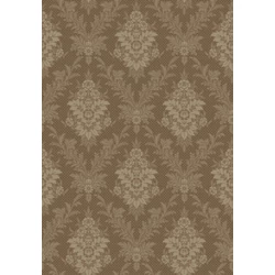 Boras Elegáns virág ornamentikás barna vlies tapéta Sofia Brown 53 cm X 10 m