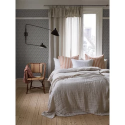 Boras Skandináv virág mintás kék vlies tapéta Nora Blue 53 cm X 10 m