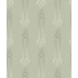 Boras Klasszikus zöld vlies tapéta görög oszlopokkal Ellen Green 53 cm X 10 m