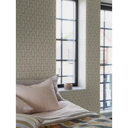 Boras Skandináv virág mintás zöld vlies tapéta Nora Green 53 cm X 10 m