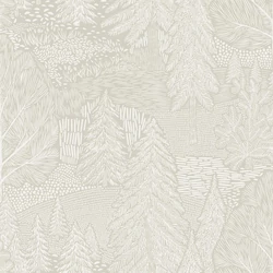 Boras Modern fenyőfa mintás bézs vlies tapéta Northern Forest Beige 53 cm X 10 m