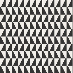 Boras Geoemtriai mintás modern fekete-fehér vlies tapéta Arne Jacobsen Trapez Black White 53 cm X 10 m