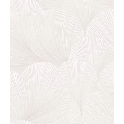 Boras Kagyló mintás modern fehér vlies tapéta Mirage White 53 cm X 10 m