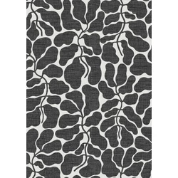 Boras Modern levélmintás fekete-fehér vlies tapéta My Secret Garden Black White 49 cm X 10 m