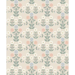 Boras Klasszikus skandináv virág mintás rózsaszín vlies tapéta Sippor Multi 53 cm X 10 m