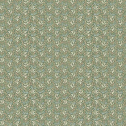 Boras Klasszikus virág mintás skandináv zöld vlies tapéta Bella Green 53 cm X 10 m