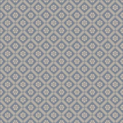 Boras Rácsos virágos skandináv kék vlies tapéta Love Blue 53 cm X 10 m