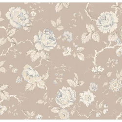 Boras Romantikus rózsás bézs vlies tapéta Rosenträd Beige 49 cm X 10 m