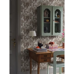 Boras Klasszikus levélmintás bézs vlies tapéta Kastanj Beige 53 cm X 10 m