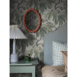 Boras Klasszikus levélmintás zöld vlies tapéta Kastanj Green 53 cm X 10 m