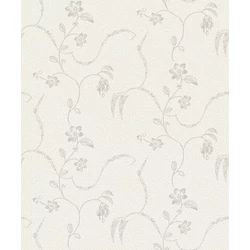 Boras Klasszikus inda mintás törtfehér vlies tapéta Elsie Grey 53 cm X 10 m