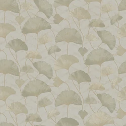 Boras Ginko mintás modern zöld vlies tapéta Sophia Green 53 cm X 10 m
