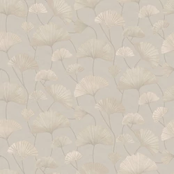 Boras Ginko mintás modern bézs vlies tapéta Sophia Beige 53 cm X 10 m