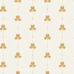 Boras Írisz mintás sárga-bézs vlies tapéta Gotain Sweet Pea Burgundy Yellow 53 cm X 10 m