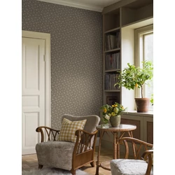 Boras Apró virágos zöld vlies tapéta Myrten Green 53 cm X 10 m