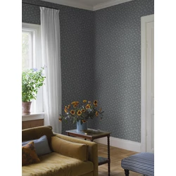 Boras Apró virágos kék vlies tapéta Myrten Blue 53 cm X 10 m