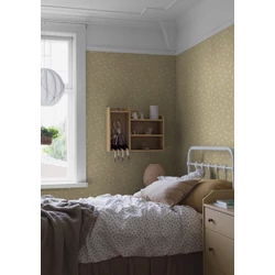 Boras Apró virágos sárga vlies tapéta Myrten Yellow 53 cm X 10 m