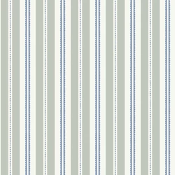 Boras Romantikus csíkos zöld vlies tapéta Hedda Green 53 cm X 10 m