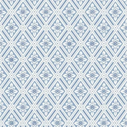 Boras Vintage kék vlies tapéta Ester Blue 53 cm X 10 m