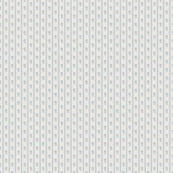 Boras Apró virágos csíkos kék vlies tapéta Lilla Lyckan Blue 53 cm X 10 m