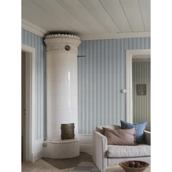 Boras Csíkos klasszikus kék vlies tapéta Gunnebo Blue 53 cm X 10 m