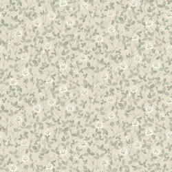 Boras Skandináv levél mintás bézs vlies tapéta Klöver Beige 53 cm X 10 m
