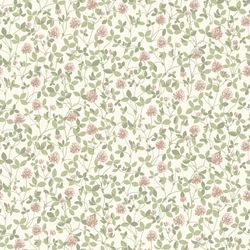 Boras Skandináv levél mintás rózsaszín vlies tapéta Klöver Pink 53 cm X 10 m