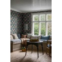 Boras Dália mintás kék vlies tapéta Dahlia Garden Blue 53 cm X 10 m