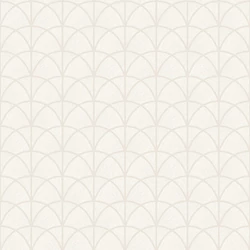 Boras Art Deco fényes fehér vlies tapéta Deco Arch White 53 cm X 10 m