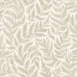 Boras Modern levélmintás bézs vlies tapéta Ferns Beige 53 cm X 10 m