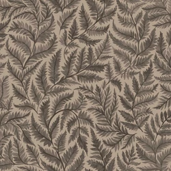 Boras Modern levélmintás fekete vlies tapéta Ferns Black 53 cm X 10 m