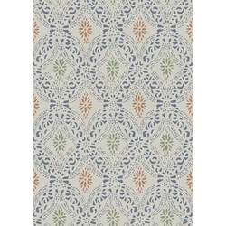 Boras Klasszikus csipke hatású kék vlies tapéta Kvarnholmen Blue 53 cm X 10 m