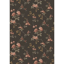 Boras Vintage rózsás sötétbarna vlies tapéta Värmdö Brown 53 cm X 10 m