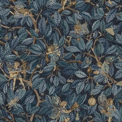 Boras Tündérkés kék vlies tapéta Fairies Blue 53 cm X 10 m