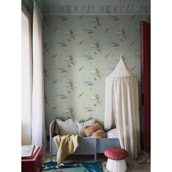 Boras Űrutazás zöld vlies gyerek tapéta Space Adventure Green 53 cm X 10 m