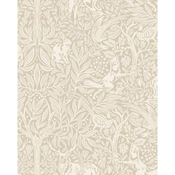 Boras Erdei állatos bézs vlies tapéta Under the Elder Tree Beige 53 cm X 10 m