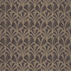 Casadeco Pálmalevél mintás art deco fekete-arany vlies tapéta 1930 Palmette Noir 53 cm X 10 m