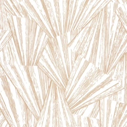 Casadeco Legyező mintás modern bézs vlies tapéta 1930 Eclat Irise Blanc 53 cm X 10 m