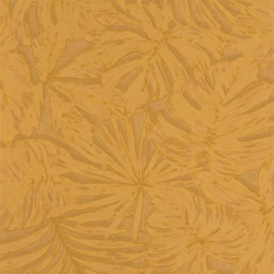 Casadeco Pálmalevél mintás sárga vinyl tapéta Granada Jaune 53 cm X 10 m