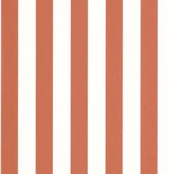 Casadeco Csíkos klasszikus vöröses barna vlies tapéta Olympe Terre Cuite 53 cm X 10 m