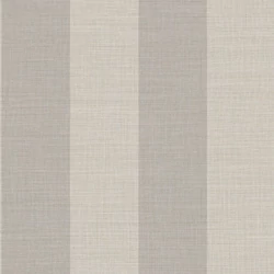 Casadeco Szövethatású széles csíkos szürkés barna vinyl tapéta Williamsburg Rayure Taupe 53 cm X 10 m