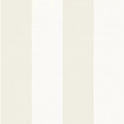 Casadeco Szövethatású széles csíkos bézs vinyl tapéta Williamsburg Rayure Blanc/Beige 53 cm X 10 m