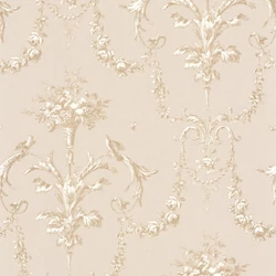 Casadeco Klasszikus ornamentikás bézs vlies tapéta Corne D'Abondance Beige Ficelle 53 cm X 10 m
